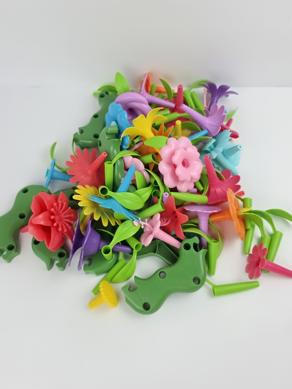 Colorful Flower Building Toy Set Kids STEM Creative Garden Play - Picture 6 of 6